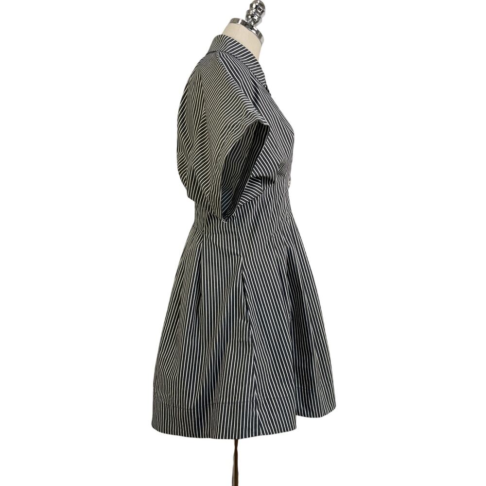 Exquise Tobie Button-Front Pleated Mini Shirt Dre… - image 7